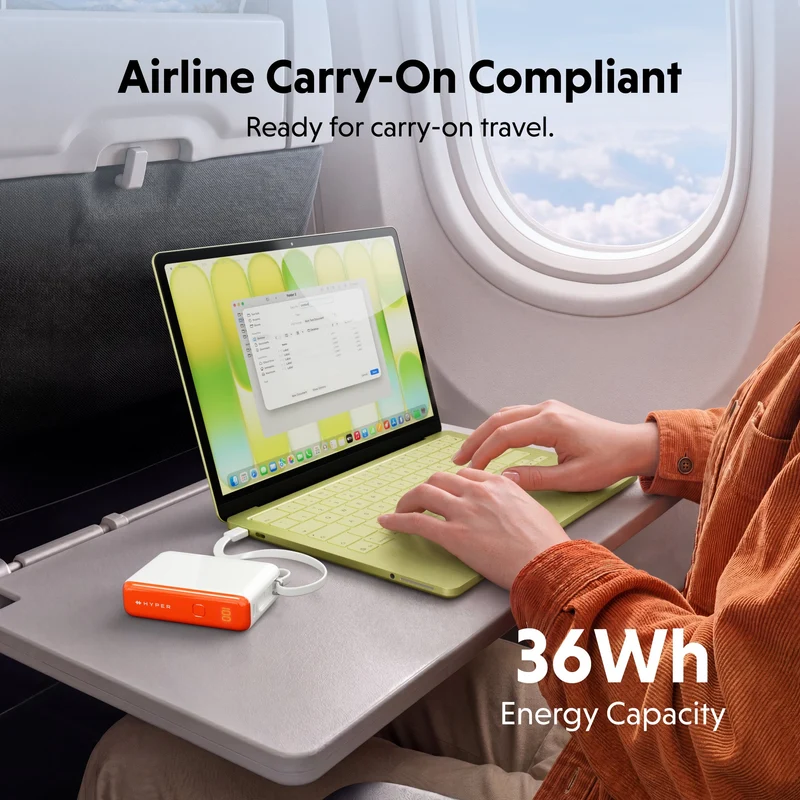HyperJuice Flex 10K 30W Powerbank – Orange
