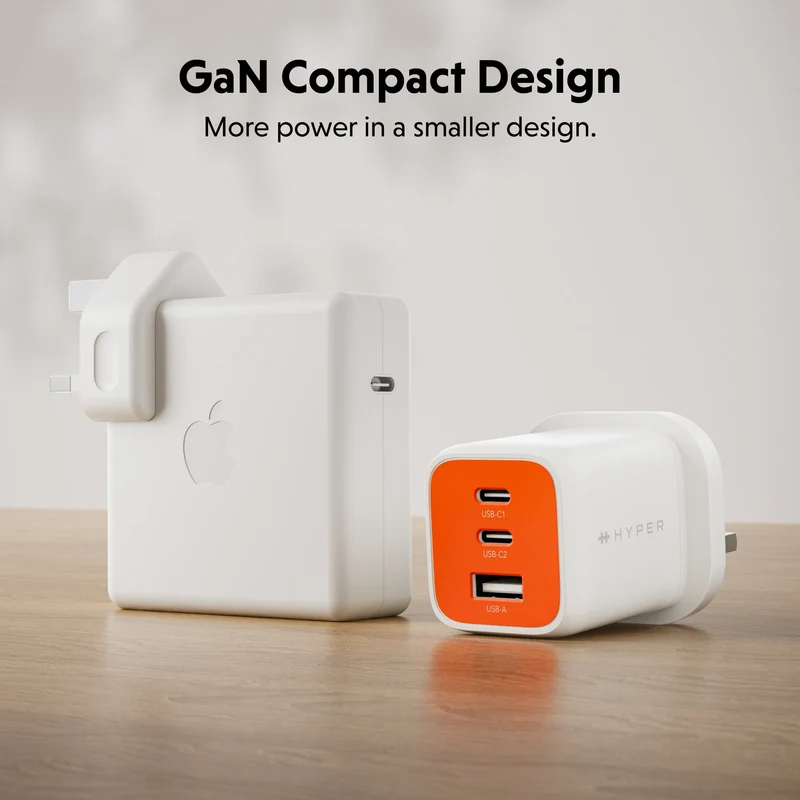 HyperJuice Flex 65-W-GaN-Ladegerät – Orange (Großbritannien)