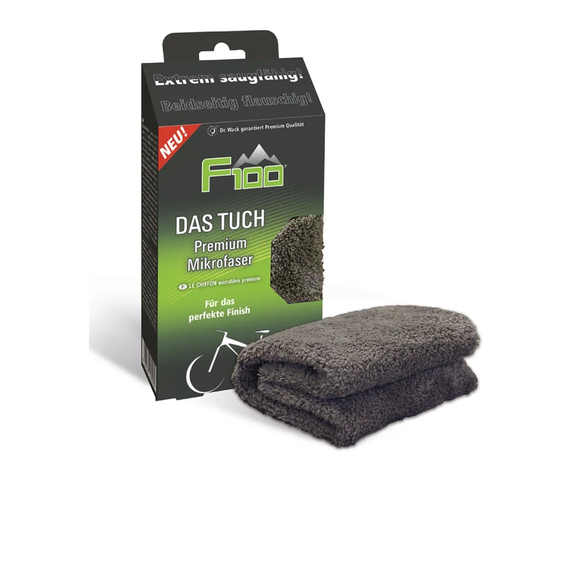 Dr. Wack F100 Das Tuch Mikrofasertuch 40 x 40 cm grau, waschbar 60 °C