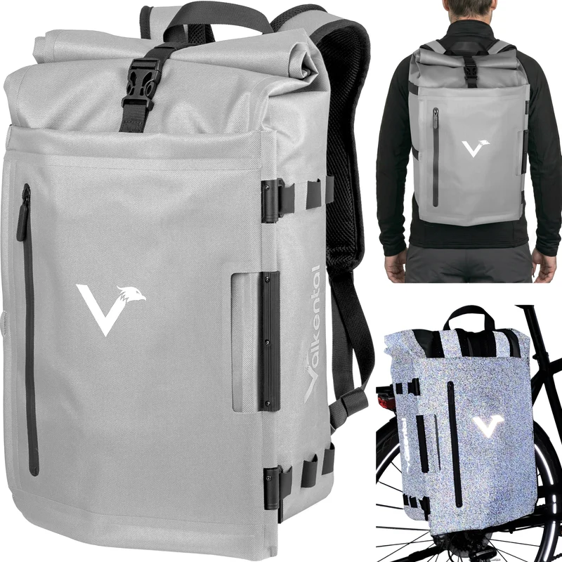 Fahrradtasche Valkental TrailX Grey Reflective Edition