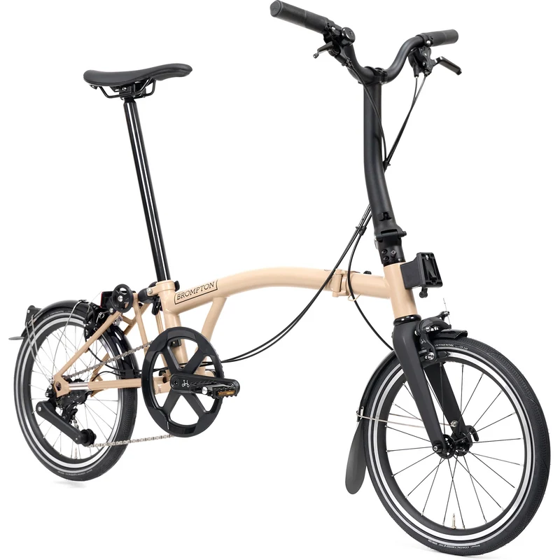 Faltrad Brompton P Line Mid Dune Sand 4-Gang