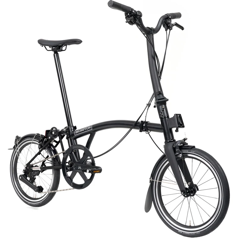 Faltrad Brompton P Line High Matt Black 12-Gang