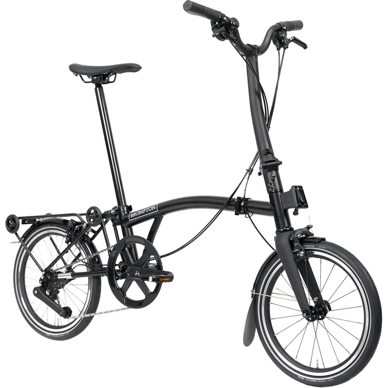 Faltrad Brompton P Line High Matt Black 12-Gang