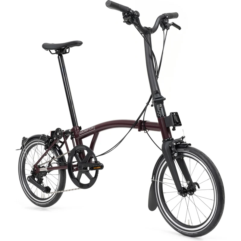 Faltrad Brompton P Line High Red Plum 4-Gang