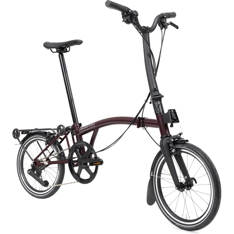 Faltrad Brompton P Line High Red Plum 4-Gang