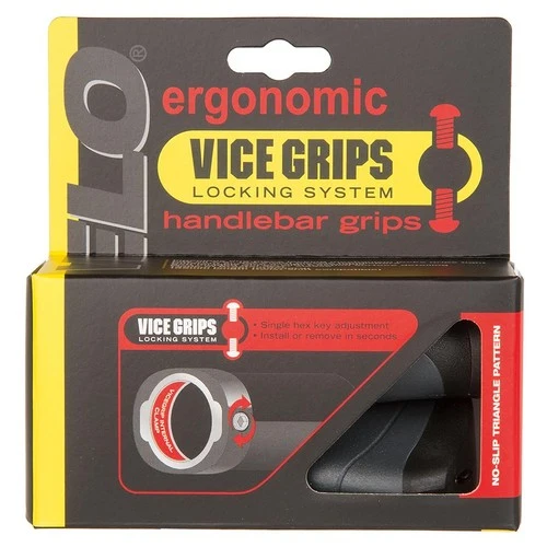 Velo Vice D3 Ergo Griffe 135mm mit Gel – Ergonomisch, Schwarz/Grau