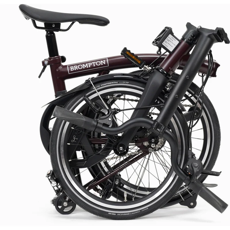 Faltrad Brompton P Line Mid Red Plum 12-Gang