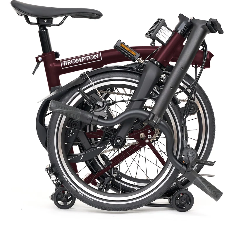 Faltrad Brompton P Line Mid Red Plum 12-Gang