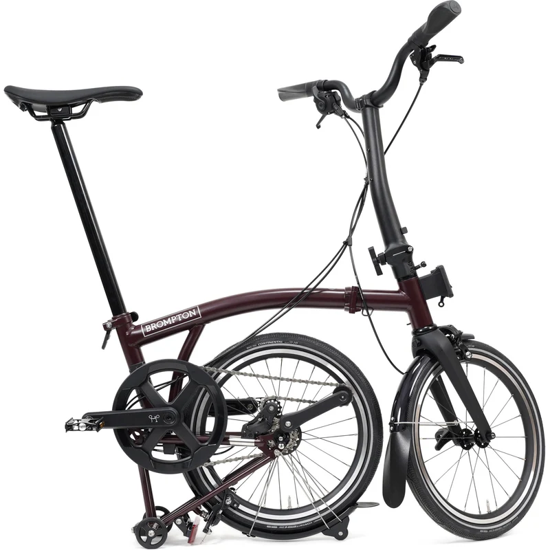 Faltrad Brompton P Line Mid Red Plum 12-Gang