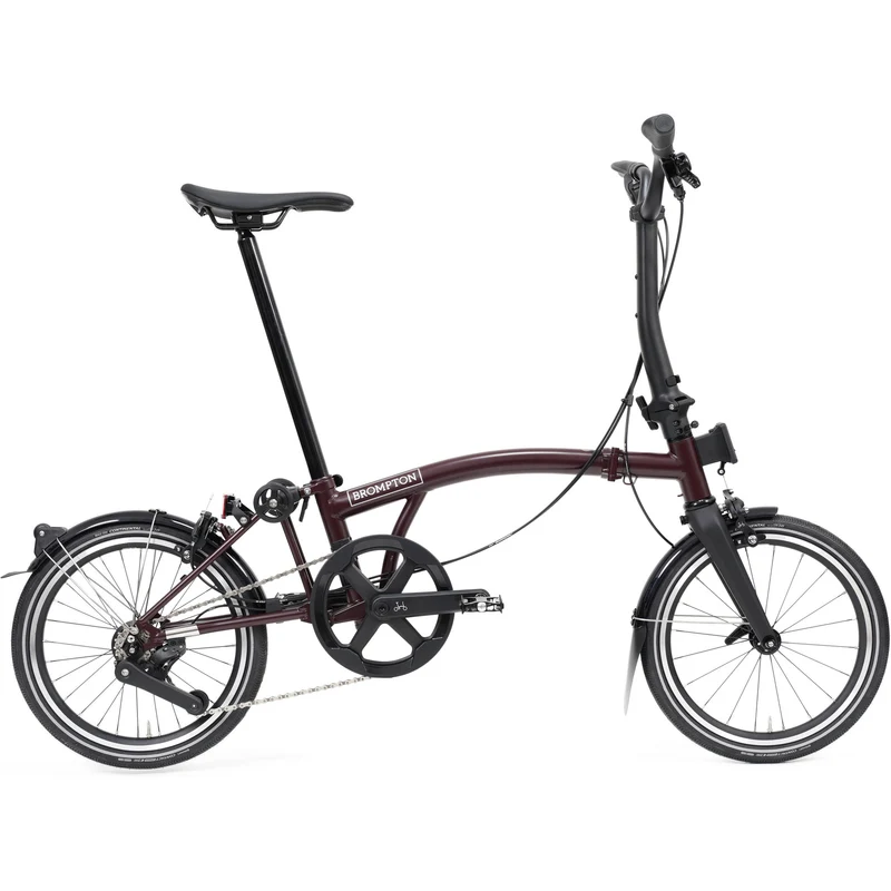 Faltrad Brompton P Line Mid Red Plum 12-Gang