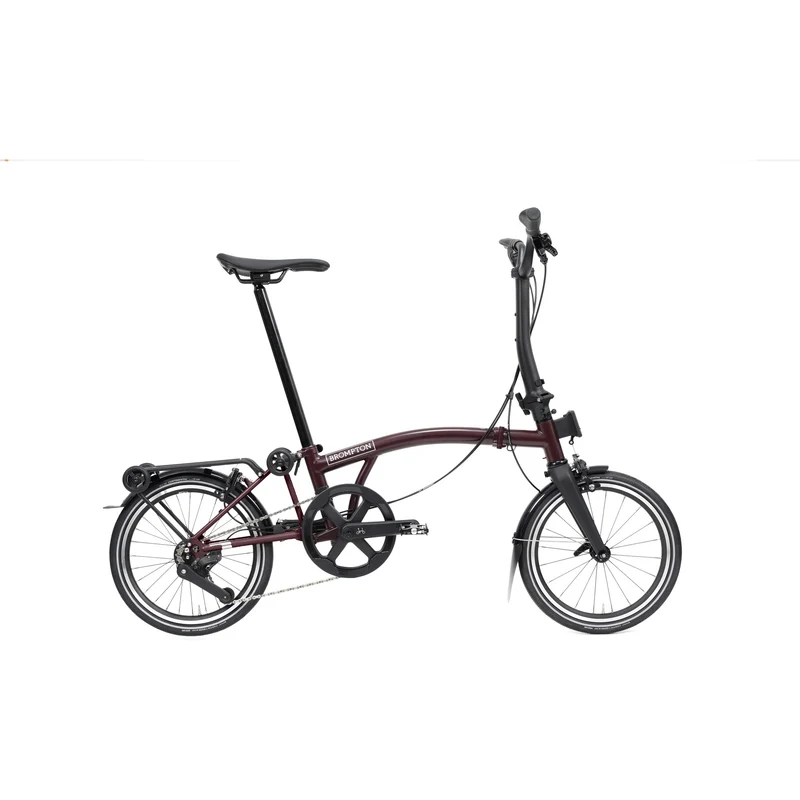 Faltrad Brompton P Line Mid Red Plum 12-Gang
