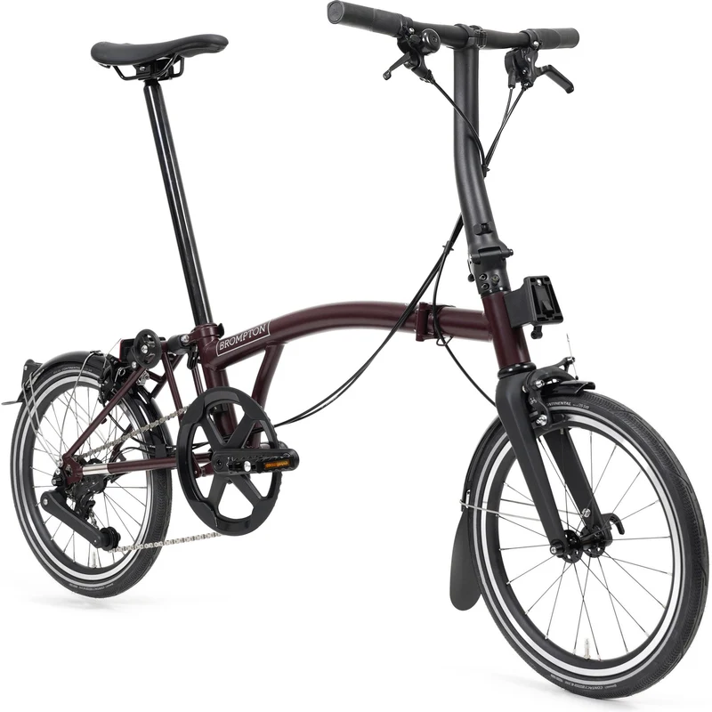 Faltrad Brompton P Line Low Red Plum 4-Gang