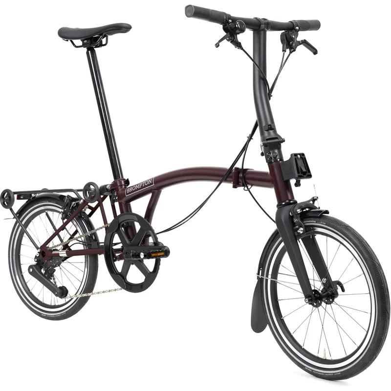 Faltrad Brompton P Line Low Red Plum 4-Gang
