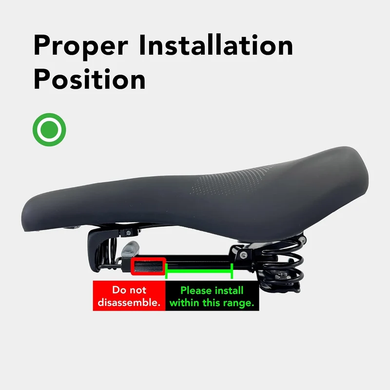 Air Seat 1 AFT Feder-Sattel – Komfortabler breiter Sattel