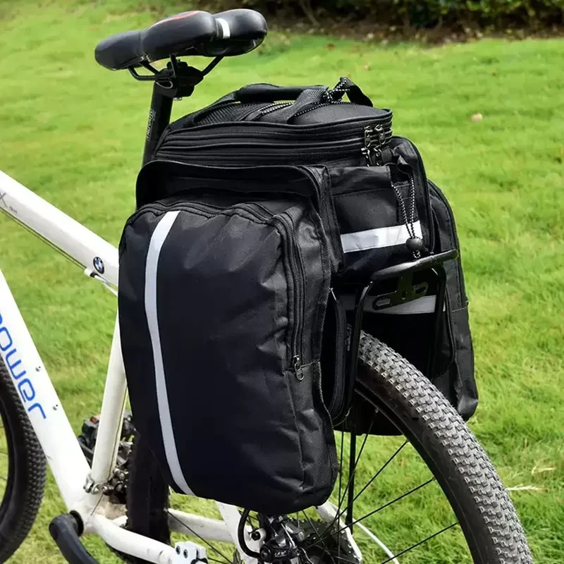 Fahrradtasche Packtasche 27L – erweiterbar, reflektierend inkl. Regenabdeckung