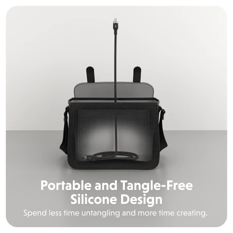 HyperJuice 240W Silikon USB-C zu USB-C Kabel (3ft/1m) - Schwarz