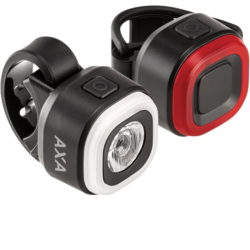 AXA ON Akku-Beleuchtungsset 30 Lux USB-C vorne und hinten