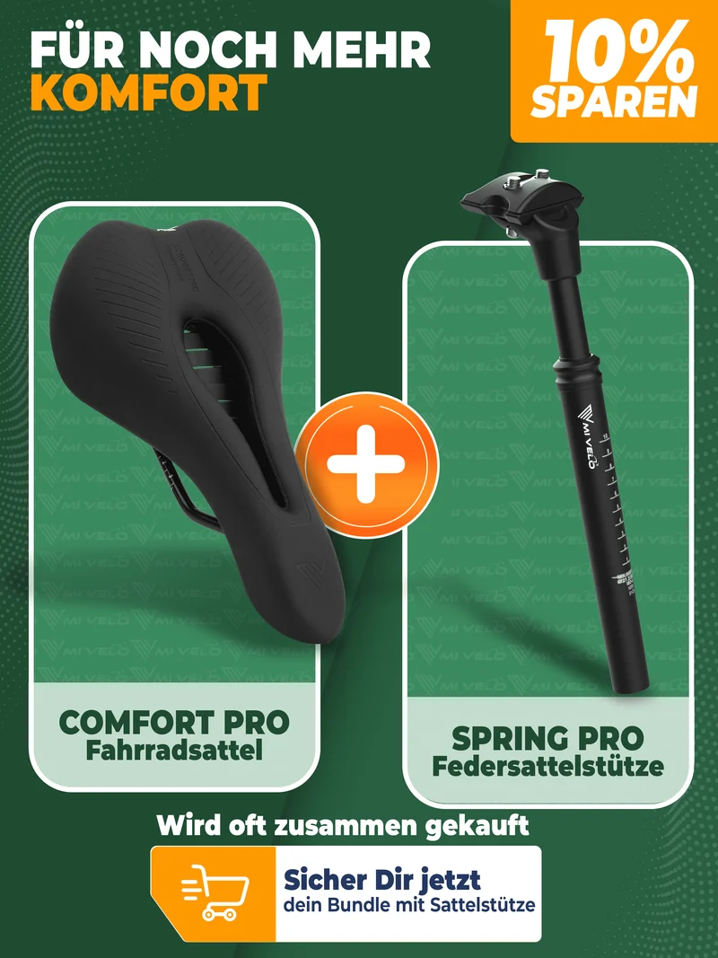 Mivelo Fahrradsattel Comfort Pro MTB memory foam