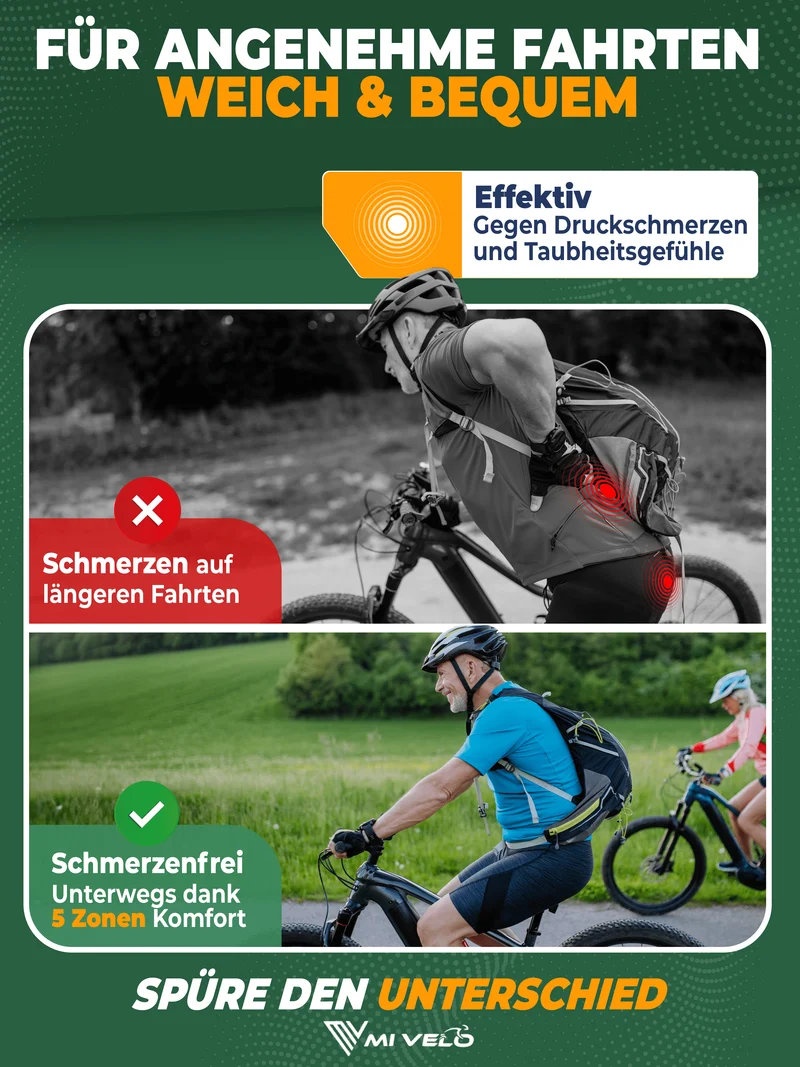 Mivelo Fahrradsattel Trekking Comfort Pro