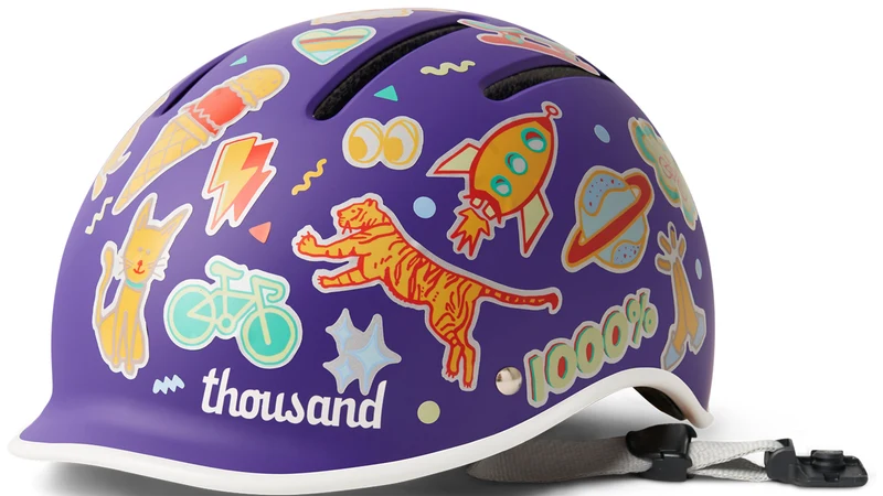Kinderhelm Thousand Junior Party Purple