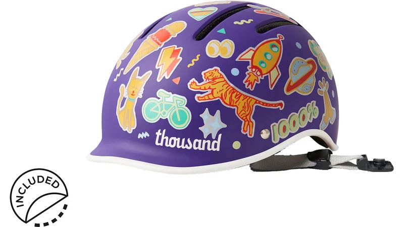 Kinderhelm Thousand Junior Party Purple