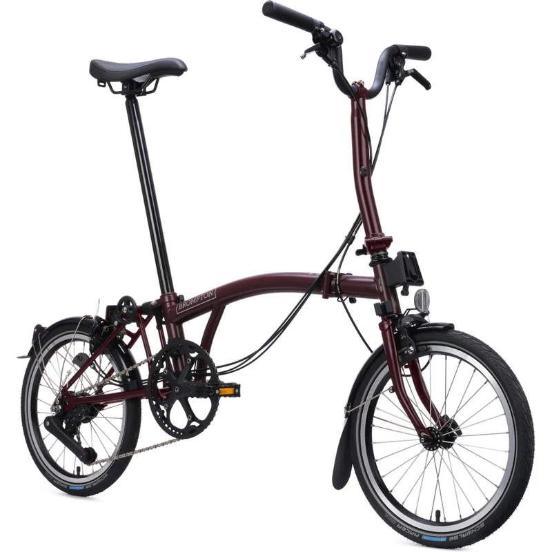 Faltrad Brompton C Line Mid Red Plum 4-Gang