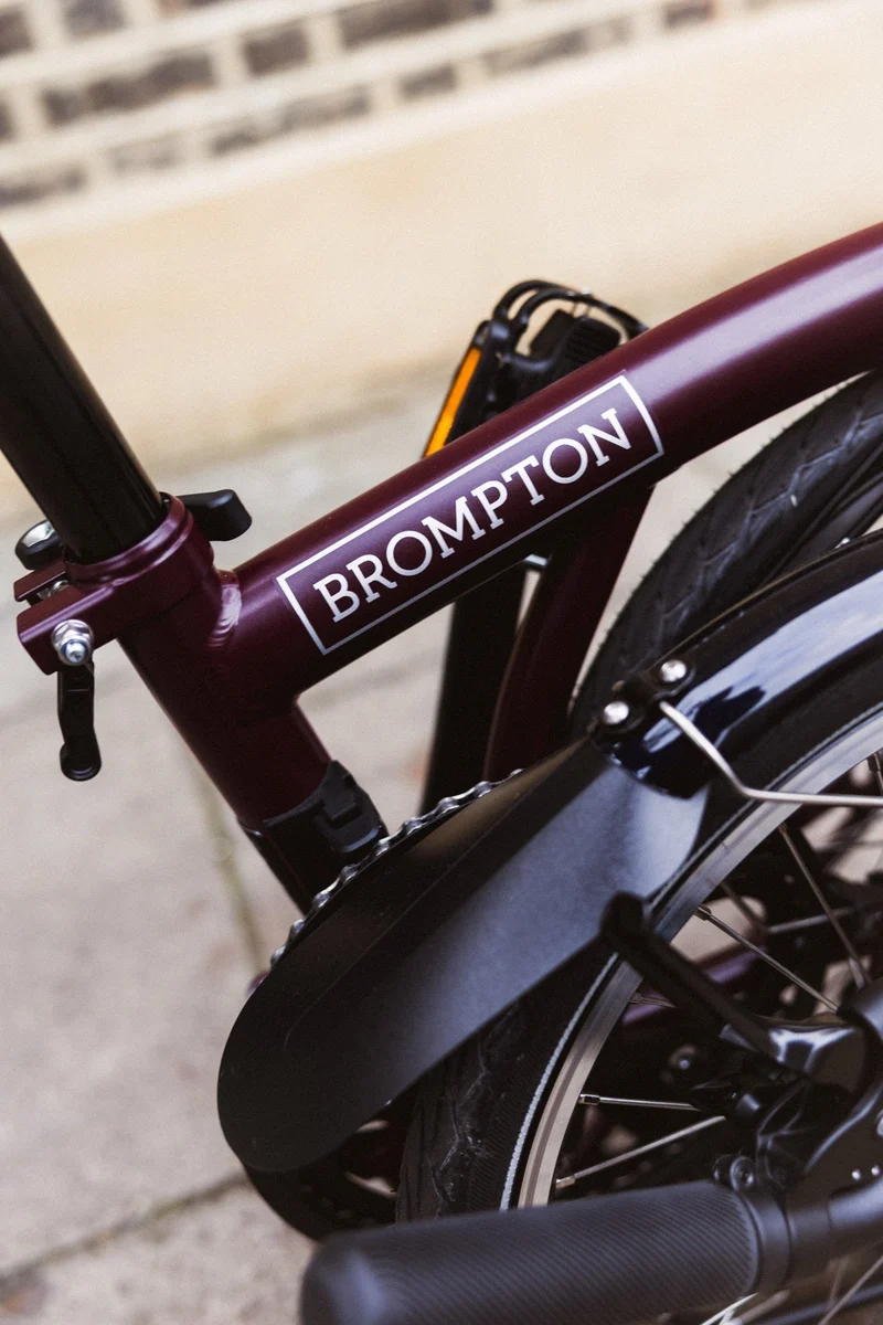 Faltrad Brompton C Line Mid Red Plum 4-Gang