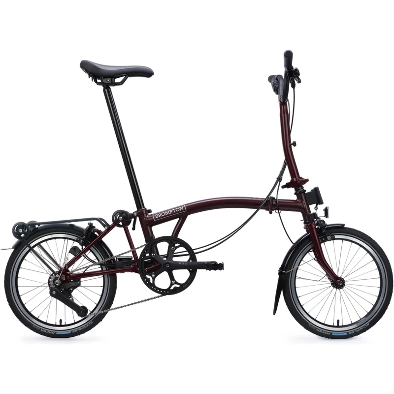 Faltrad Brompton C Line Mid Red Plum 4-Gang
