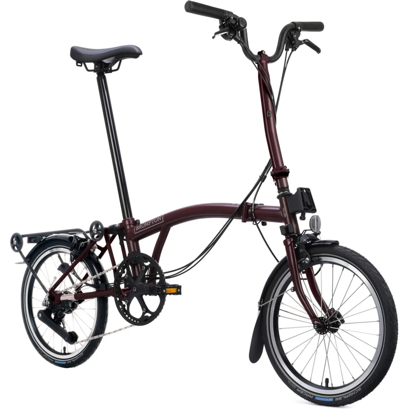 Faltrad Brompton C Line High Red Plum 4-Gang