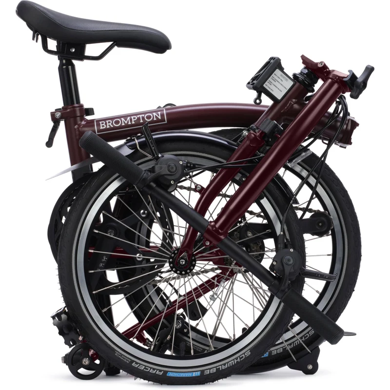 Faltrad Brompton C Line Low Red Plum 4-Gang