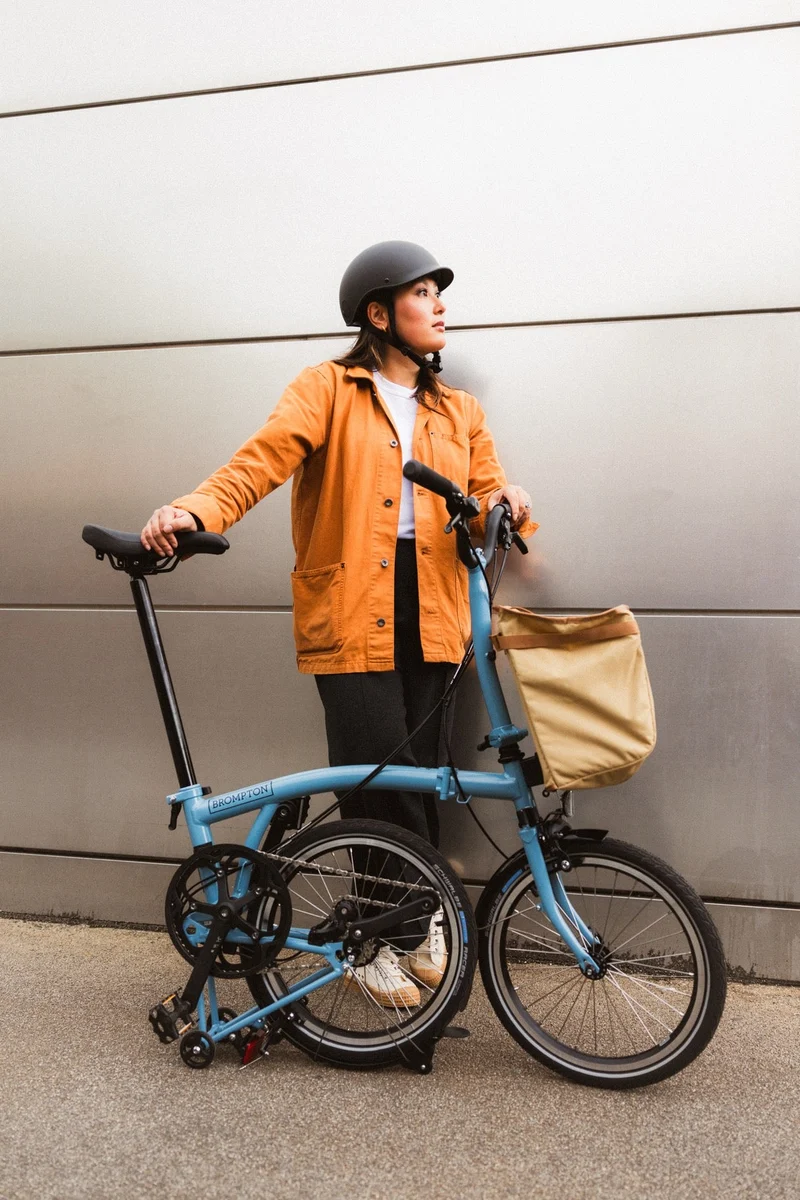 Faltrad Brompton C Line Low Cloud Metallic 4-Gang