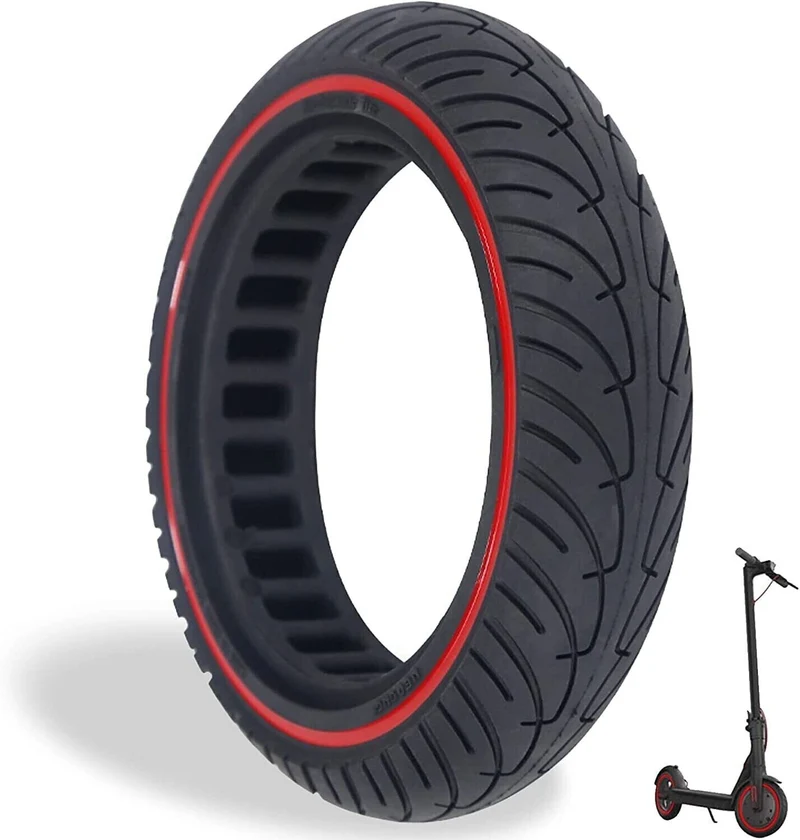 E-Scooter Vollgummi Reifen 8.5 x 2 Zoll Roter Streifen