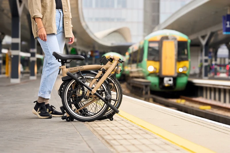Faltrad Brompton C Line Low Dune Sand 4-Gang