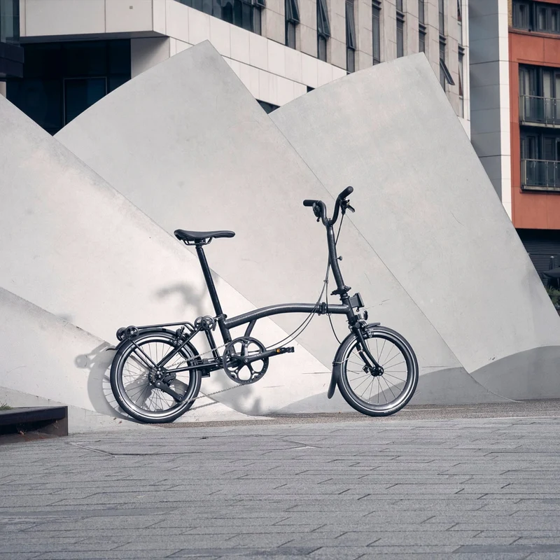 Faltrad Brompton C Line High Matt Black 4-Gang