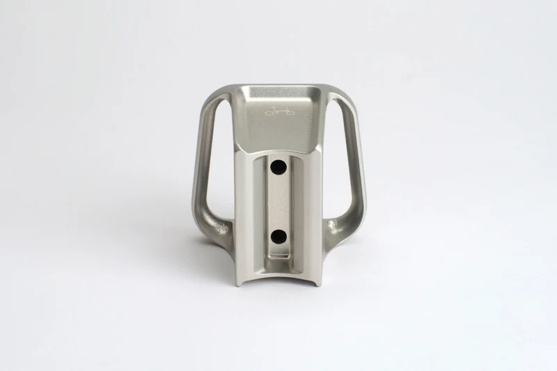 Brompton ColourLab Forged Front Carrier Block Silber