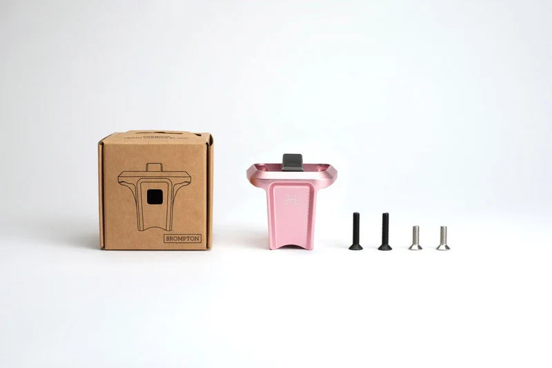 Brompton ColourLab Forged Front Carrier Block Pink