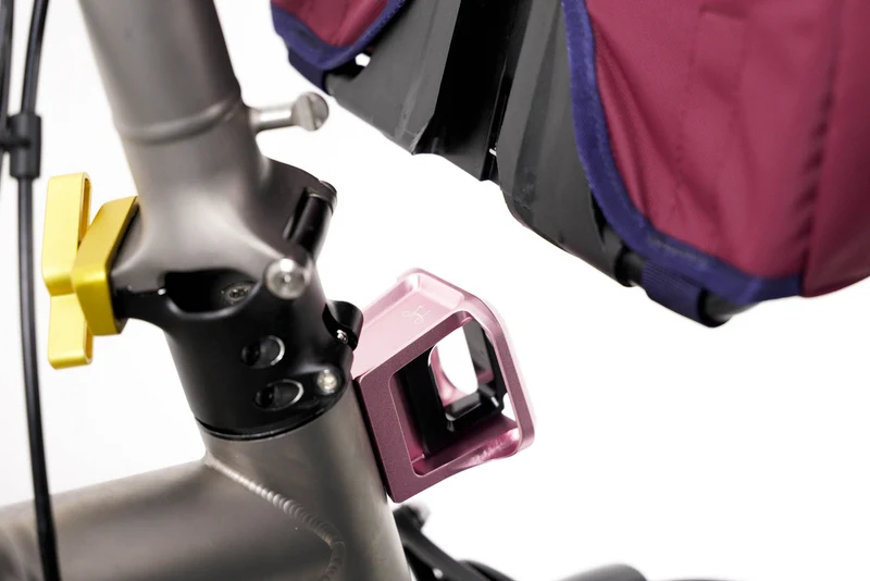 Brompton ColourLab Forged Front Carrier Block Pink