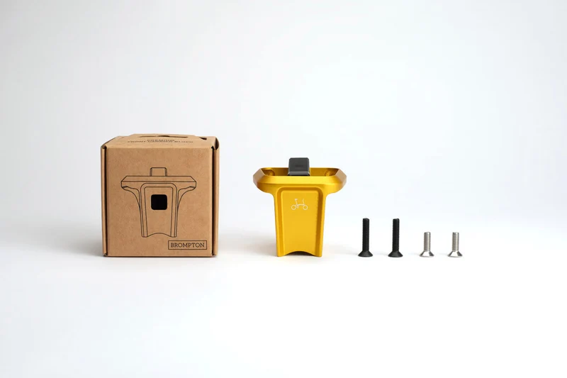 Brompton ColourLab Forged Front Carrier Block Gold