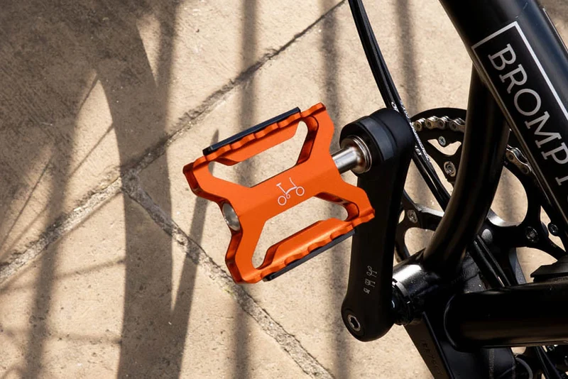 Brompton ColourLab Superlight Quick Release Pedals Orange