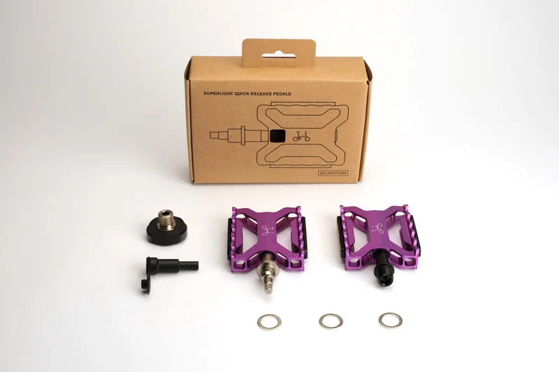Brompton ColourLab Superlight Quick Release Pedals Purple