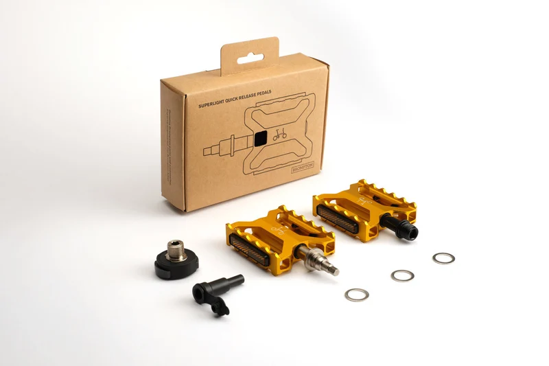Brompton ColourLab Superlight Quick Release Pedals Gold