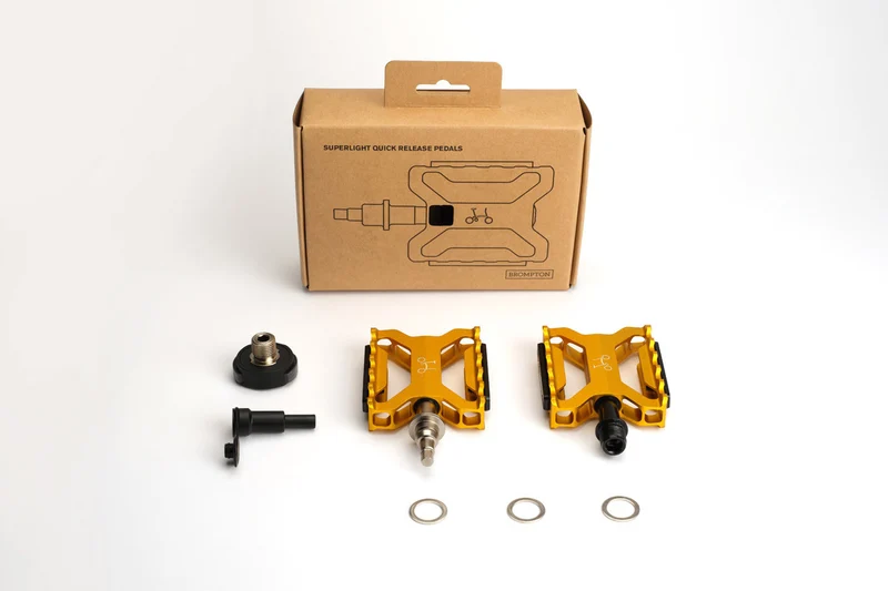 Brompton ColourLab Superlight Quick Release Pedals Gold