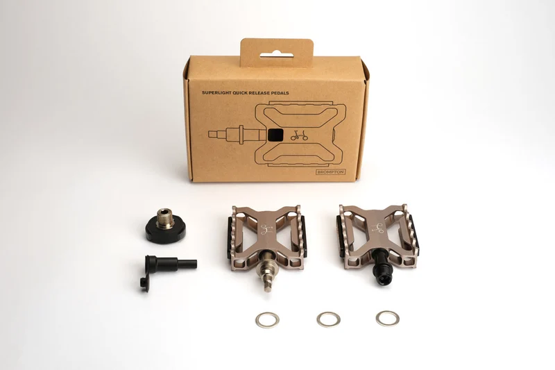 Brompton ColourLab Superlight Quick Release Pedals Silber