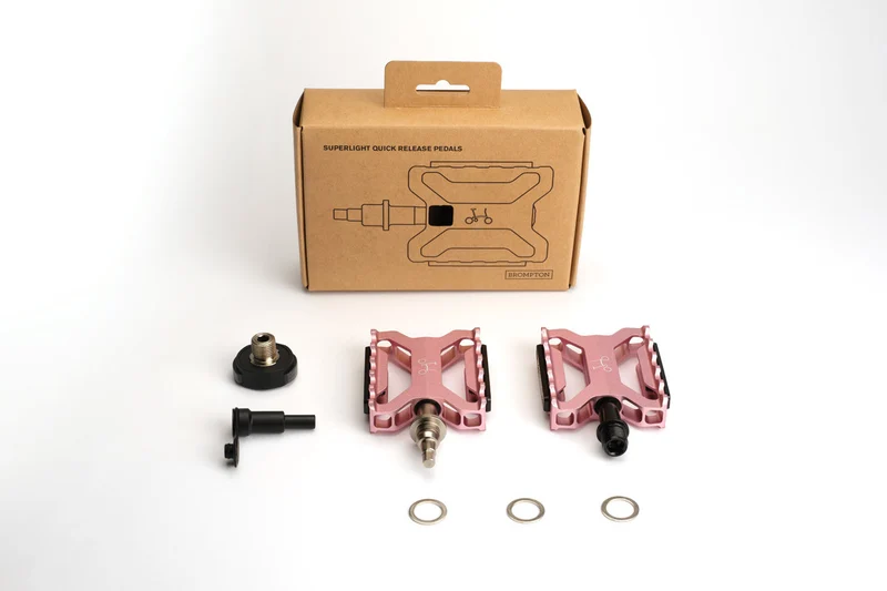 Brompton ColourLab Superlight Quick Release Pedals Pink