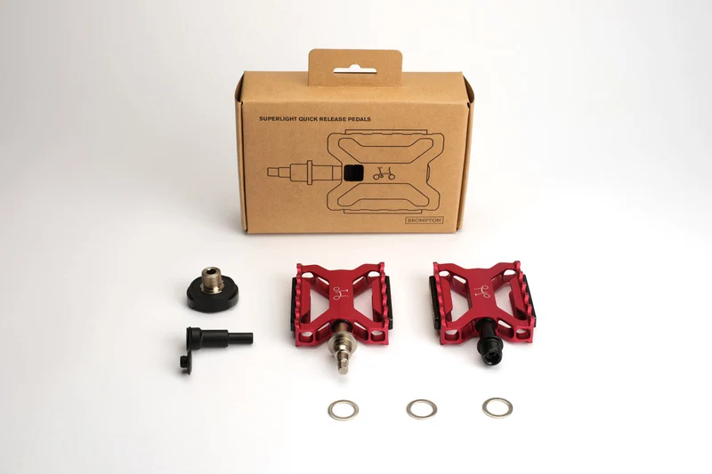 Brompton ColourLab Superlight Quick Release Pedals Rot