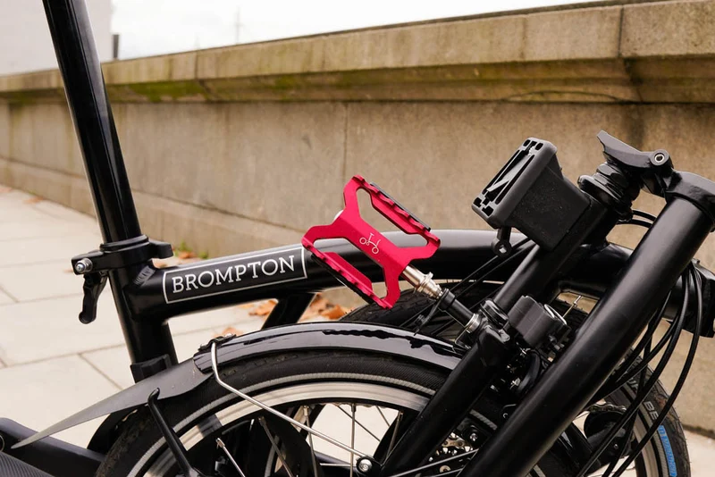 Brompton ColourLab Superlight Quick Release Pedals Rot