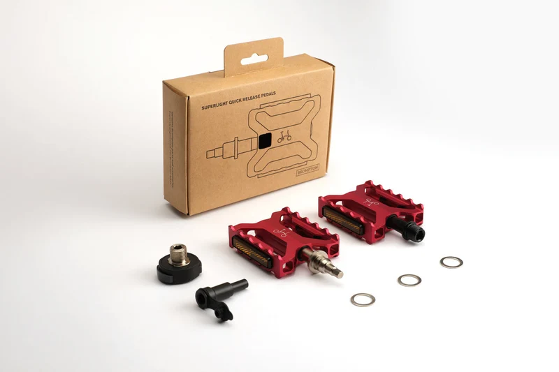 Brompton ColourLab Superlight Quick Release Pedals Rot