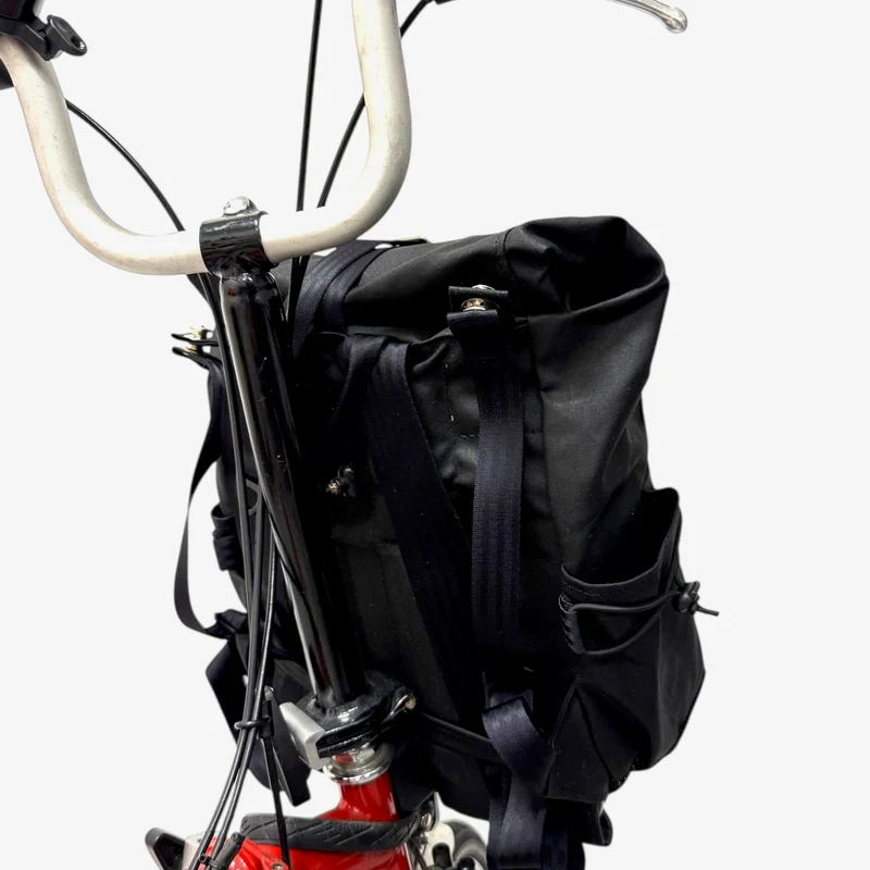 Lumabag Shorty Rucksack Waxed Canvas Black