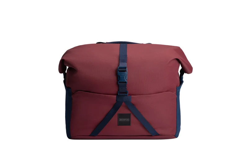 Tasche Brompton Roll Top Bag Large Plum Red
