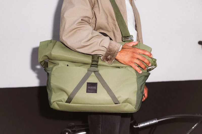 Tasche Brompton Roll Top Bag Large Olive Green